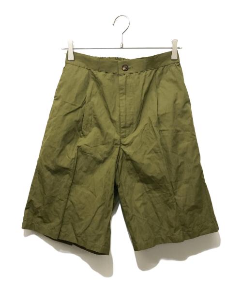 HEVO（イーヴォ）Hevo (イーヴォ) コットンメタルハーフパンツ カーキ サイズ:XS 未使用品の古着・服飾アイテム