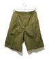 Hevo（イーヴォ）の古着「コットンメタルハーフパンツ」｜カーキ