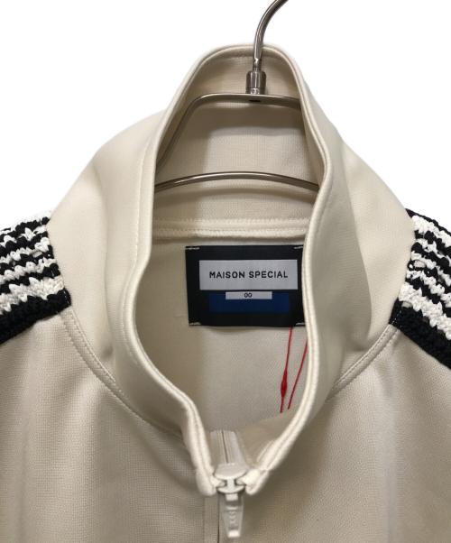 MAISON SPECIAL（メゾンスペシャル）MAISON SPECIAL (メゾンスペシャル) Prime-Over Crochet Line Track Jacket ベージュ 未使用品の古着・服飾アイテム