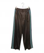 MAISON SPECIALメゾンスペシャル）の古着「Crochet Side Line Prime-Wide Easy Pants」｜ブラウン