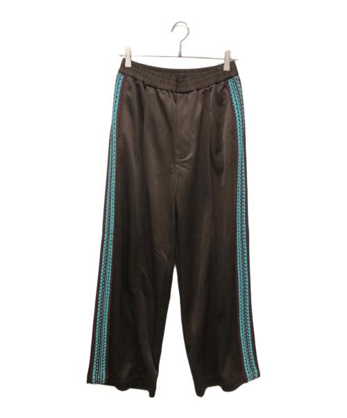 MAISON SPECIAL（メゾンスペシャル）MAISON SPECIAL (メゾンスペシャル) Crochet Side Line Prime-Wide Easy Pants ブラウンの古着・服飾アイテム