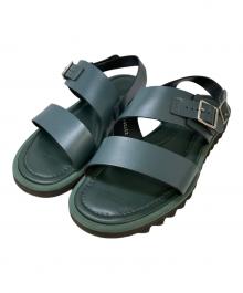 AURALEE（オーラリー）の古着「LEATHER BELT SANDALS」｜グリーン
