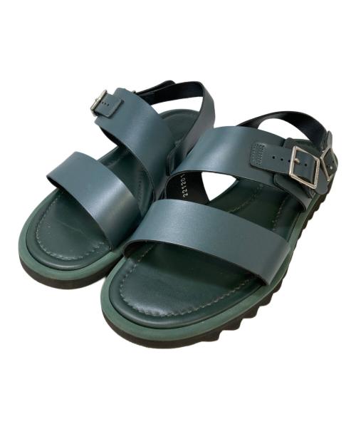 AURALEE（オーラリー）AURALEE (オーラリー) LEATHER BELT SANDALS グリーン サイズ:9の古着・服飾アイテム