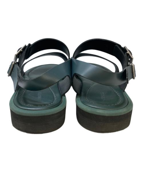AURALEE（オーラリー）AURALEE (オーラリー) LEATHER BELT SANDALS グリーン サイズ:9の古着・服飾アイテム
