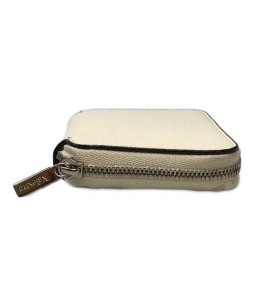 Valextra（ヴァレクストラ）Valextra (ヴァレクストラ) ジップアラウンドカードホルダー ベージュの古着・服飾アイテム