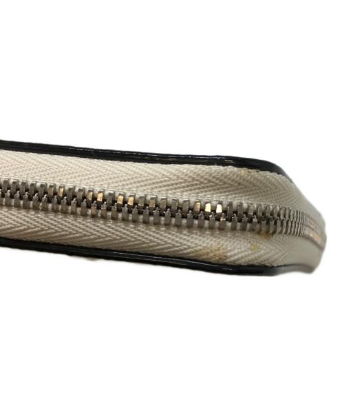 Valextra（ヴァレクストラ）Valextra (ヴァレクストラ) ジップアラウンドカードホルダー ベージュの古着・服飾アイテム