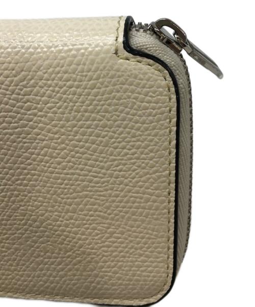 Valextra（ヴァレクストラ）Valextra (ヴァレクストラ) ジップアラウンドカードホルダー ベージュの古着・服飾アイテム