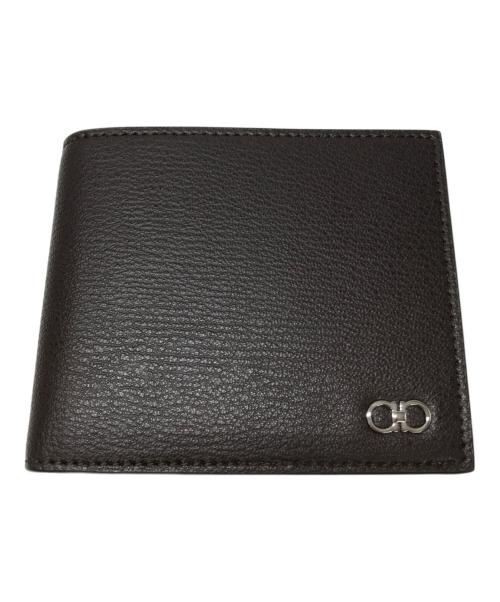 Salvatore Ferragamo（サルヴァトーレ フェラガモ）Salvatore Ferragamo (サルヴァトーレ フェラガモ) ガンチーニ 2つ折り財布 ブラウンの古着・服飾アイテム