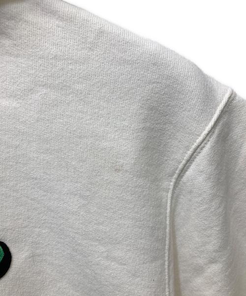GUCCI（グッチ）GUCCI (グッチ) ロゴ刺繍S/Sパーカー ホワイト×グリーン サイズ:Lの古着・服飾アイテム