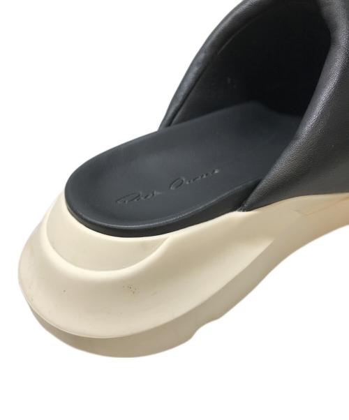 RICK OWENS（リックオウエンス）RICK OWENS (リックオウエンス) GETH PUFFER SLIDE レザーサンダル ブラック サイズ:41の古着・服飾アイテム