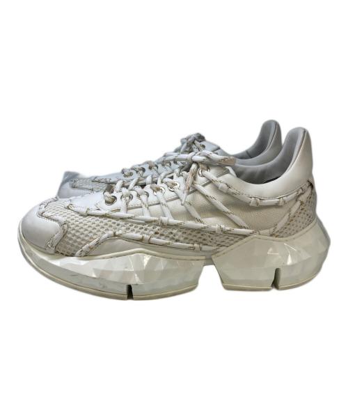 JIMMY CHOO（ジミーチュウ）JIMMY CHOO (ジミーチュウ) DIAMOND LACED スニーカー ホワイト サイズ:42の古着・服飾アイテム