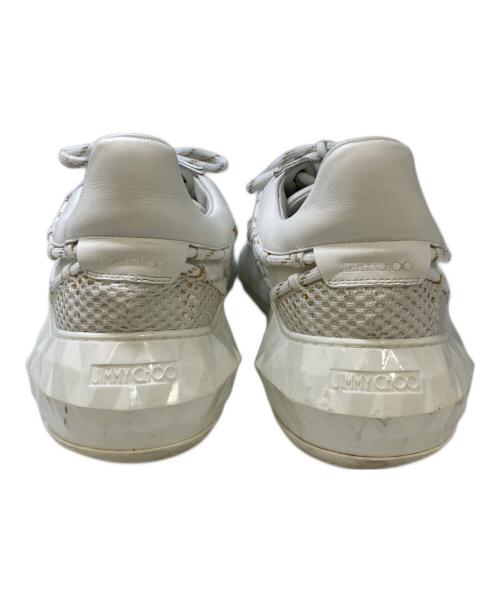 JIMMY CHOO（ジミーチュウ）JIMMY CHOO (ジミーチュウ) DIAMOND LACED スニーカー ホワイト サイズ:42の古着・服飾アイテム
