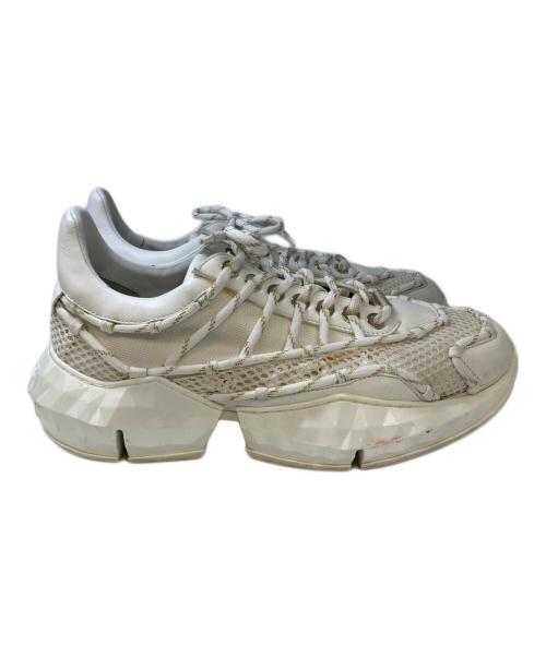JIMMY CHOO（ジミーチュウ）JIMMY CHOO (ジミーチュウ) DIAMOND LACED スニーカー ホワイト サイズ:42の古着・服飾アイテム