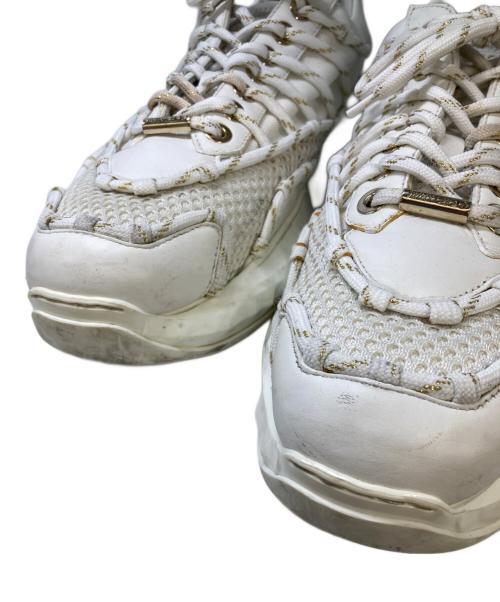 JIMMY CHOO（ジミーチュウ）JIMMY CHOO (ジミーチュウ) DIAMOND LACED スニーカー ホワイト サイズ:42の古着・服飾アイテム