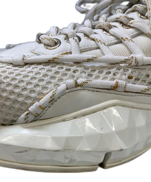 JIMMY CHOO（ジミーチュウ）JIMMY CHOO (ジミーチュウ) DIAMOND LACED スニーカー ホワイト サイズ:42の古着・服飾アイテム
