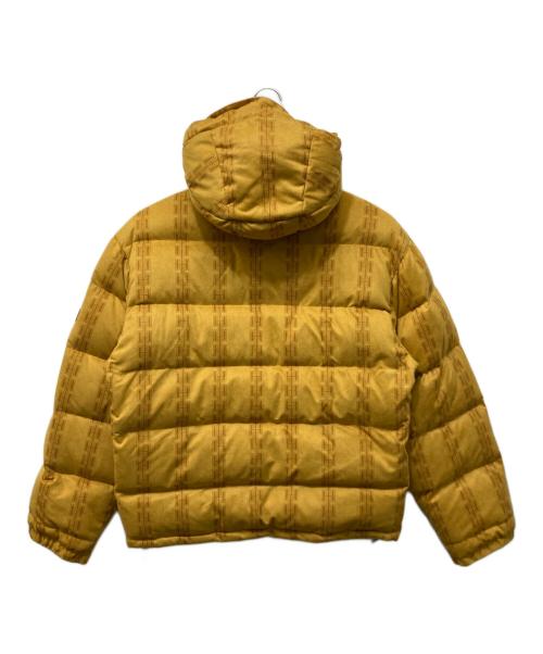 HELLRAZOR（ヘルレイザー）HELLRAZOR (ヘルレイザー) H CHAIN SUEDE HOODED DOWN JACKET イエロー サイズ:Ｍ 未使用品の古着・服飾アイテム
