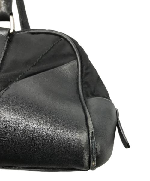PRADA（プラダ）PRADA (プラダ) ナイロン レザー ミニハンドバッグ ブラックの古着・服飾アイテム