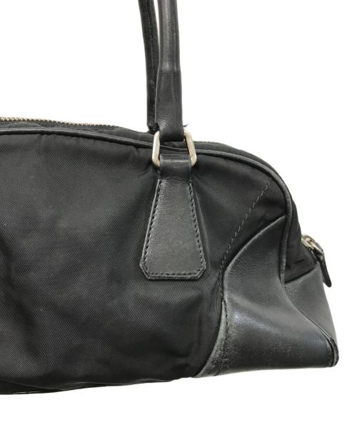 PRADA（プラダ）PRADA (プラダ) ナイロン レザー ミニハンドバッグ ブラックの古着・服飾アイテム