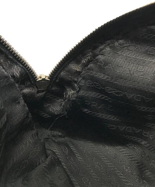 PRADA（プラダ）PRADA (プラダ) ナイロン レザー ミニハンドバッグ ブラックの古着・服飾アイテム