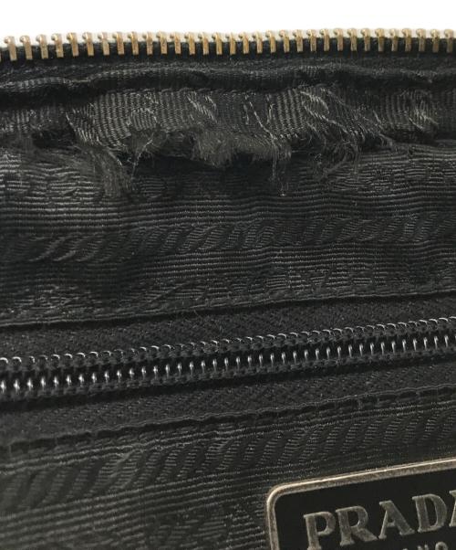 PRADA（プラダ）PRADA (プラダ) ナイロン レザー ミニハンドバッグ ブラックの古着・服飾アイテム