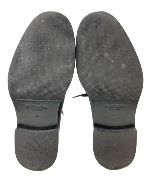 JIL SANDER（ジルサンダー）JIL SANDER (ジルサンダー) プレーントゥレースアップシューズ ブラック サイズ:36の古着・服飾アイテム