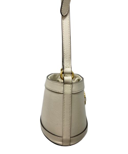 GUCCI（グッチ）GUCCI (グッチ) Horsebit1955 bucket bag ベージュの古着・服飾アイテム