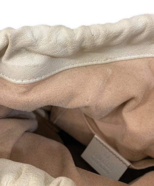 GUCCI（グッチ）GUCCI (グッチ) Horsebit1955 bucket bag ベージュの古着・服飾アイテム