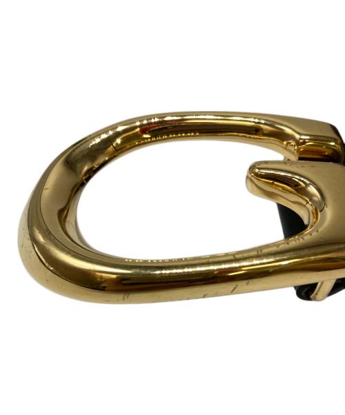 GUCCI（グッチ）GUCCI (グッチ) Gバックルレザーベルト ブラックの古着・服飾アイテム