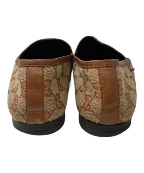 GUCCI（グッチ）GUCCI (グッチ) GG柄 ホースビットローファー ベージュ サイズ:38の古着・服飾アイテム