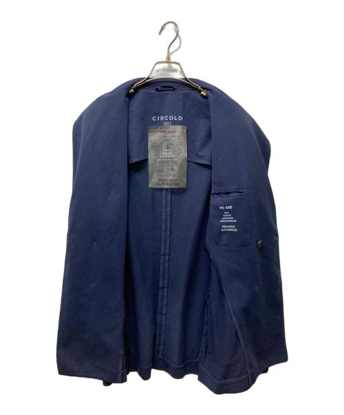 CIRCOLO 1901（チルコロ1901）Circolo 1901 (チルコロ1901) ストレッチピケダブルジャケット ネイビー サイズ:48の古着・服飾アイテム