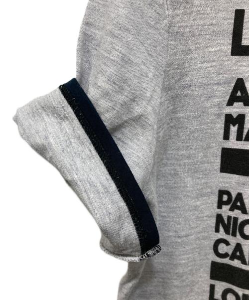 LOUIS VUITTON（ルイ ヴィトン）LOUIS VUITTON (ルイ ヴィトン) ロゴヘンリーネックTシャツ グレー サイズ:XLの古着・服飾アイテム