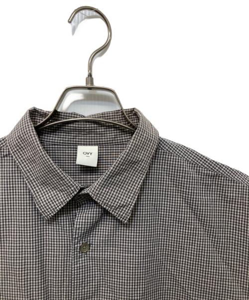 OVY（オヴィー）OVY (オヴィー) チェックシャツ グレー サイズ:Lの古着・服飾アイテム