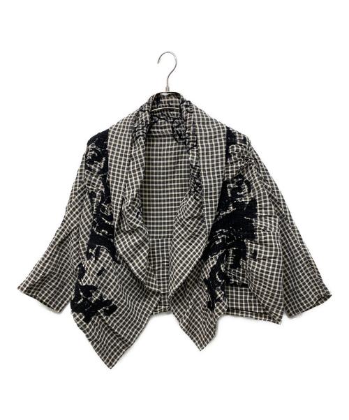 HaaT（ハート）HaaT (ハート) チェックブラウス ベージュ サイズ:2の古着・服飾アイテム