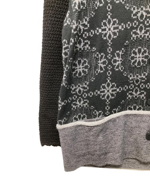 HaaT（ハート）HaaT (ハート) 切替カーディガン グレー サイズ:2の古着・服飾アイテム
