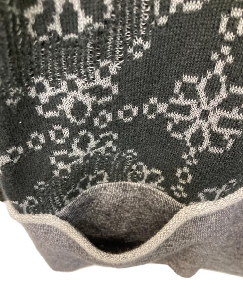 HaaT（ハート）HaaT (ハート) 切替カーディガン グレー サイズ:2の古着・服飾アイテム