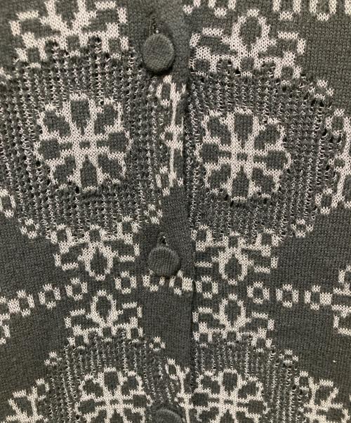 HaaT（ハート）HaaT (ハート) 切替カーディガン グレー サイズ:2の古着・服飾アイテム