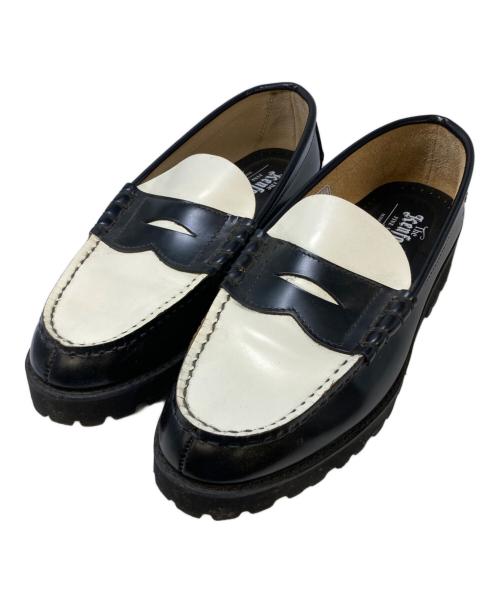 kenford（ケンフォード）kenford (ケンフォード) タンクソールローファー ブラック×ホワイト サイズ:24㎝の古着・服飾アイテム