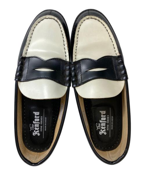 kenford（ケンフォード）kenford (ケンフォード) タンクソールローファー ブラック×ホワイト サイズ:24㎝の古着・服飾アイテム