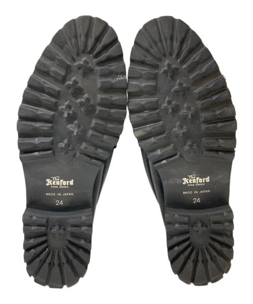 kenford（ケンフォード）kenford (ケンフォード) タンクソールローファー ブラック×ホワイト サイズ:24㎝の古着・服飾アイテム