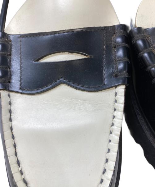 kenford（ケンフォード）kenford (ケンフォード) タンクソールローファー ブラック×ホワイト サイズ:24㎝の古着・服飾アイテム