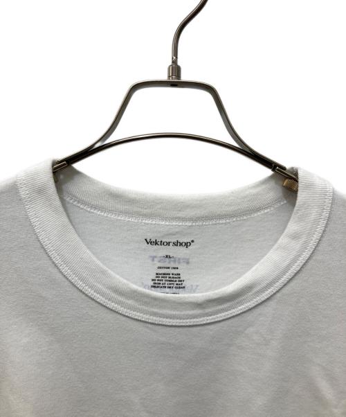 VEKTOR SHOP（ヴェクターショップ）VEKTOR SHOP (ヴェクターショップ) First Last (ファーストラスト) VS Printed Tee ”First Last” ホワイト サイズ:XLの古着・服飾アイテム