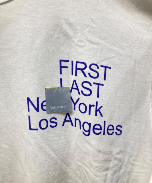 VEKTOR SHOP（ヴェクターショップ）VEKTOR SHOP (ヴェクターショップ) First Last (ファーストラスト) VS Printed Tee ”First Last” ホワイト サイズ:XLの古着・服飾アイテム
