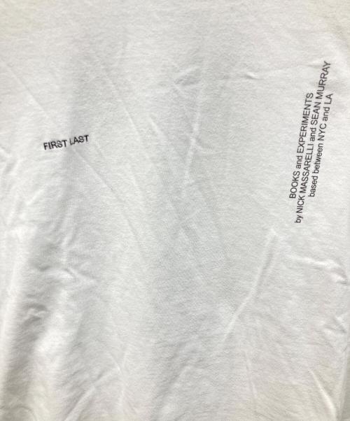 VEKTOR SHOP（ヴェクターショップ）VEKTOR SHOP (ヴェクターショップ) First Last (ファーストラスト) Printed Tee ホワイト サイズ:XLの古着・服飾アイテム