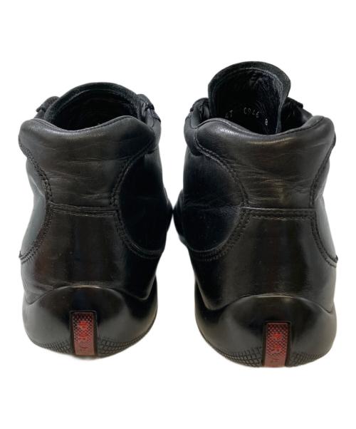 PRADA SPORTS（プラダスポーツ）PRADA SPORTS (プラダスポーツ) レザーハイカットスニーカー ブラック サイズ:8の古着・服飾アイテム