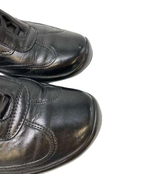 PRADA SPORTS（プラダスポーツ）PRADA SPORTS (プラダスポーツ) レザーハイカットスニーカー ブラック サイズ:8の古着・服飾アイテム