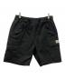 stussy（ステューシー）の古着「Ripstop Cargo Beach ハーフパンツ」｜ブラック