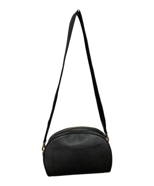 A.D.M.J.（エーディーエムジェイ）A.D.M.J. (エーディーエムジェイ) ハーフムーン レザーショルダーバッグ ブラックの古着・服飾アイテム