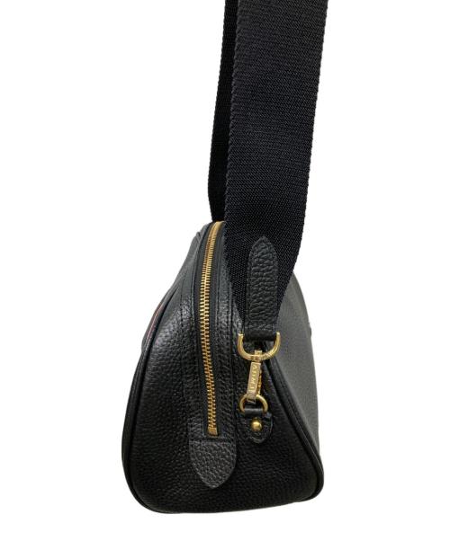 A.D.M.J.（エーディーエムジェイ）A.D.M.J. (エーディーエムジェイ) ハーフムーン レザーショルダーバッグ ブラックの古着・服飾アイテム