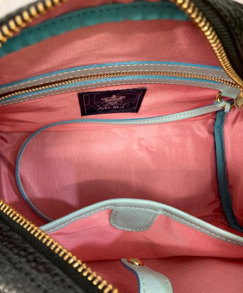 A.D.M.J.（エーディーエムジェイ）A.D.M.J. (エーディーエムジェイ) ハーフムーン レザーショルダーバッグ ブラックの古着・服飾アイテム