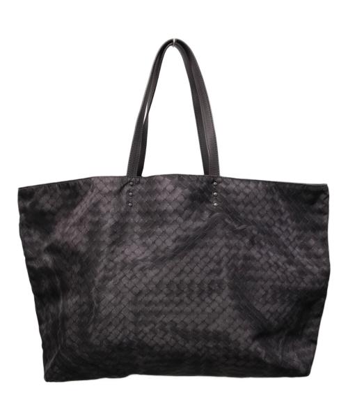 BOTTEGA VENETA（ボッテガベネタ）BOTTEGA VENETA (ボッテガベネタ) イントレッチオリュージョン ナイロン×レザー トートバッグ パープルの古着・服飾アイテム
